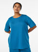 T-shirt i modalmix, Bl&aring;, Model image number 0
