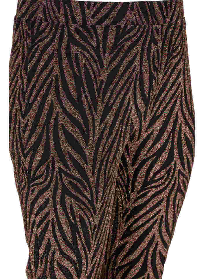 Mønstrede bukser med glitter , Black Lurex AOP, Packshot image number 2
