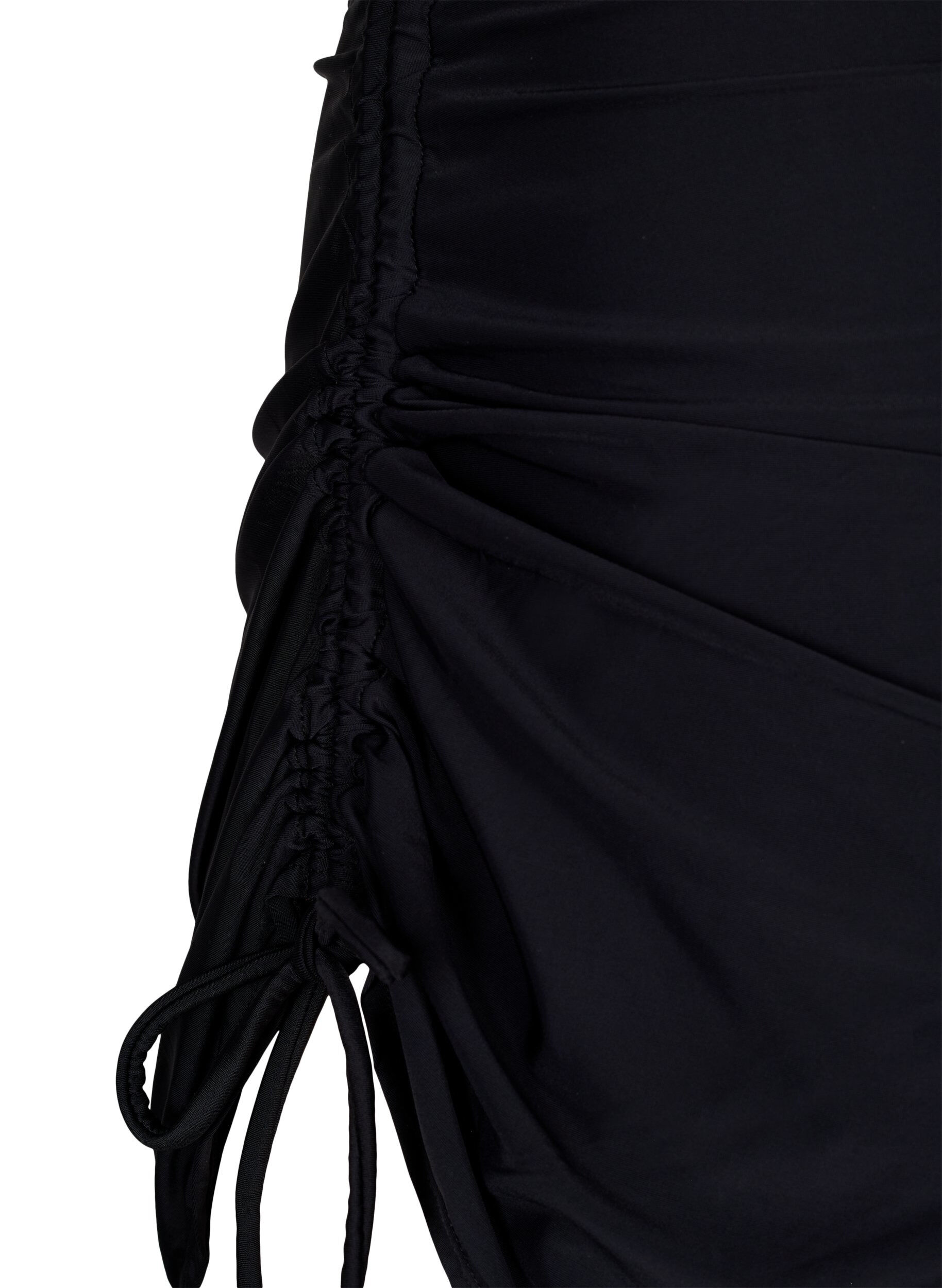 Zizzi Bikininederdel med fastsyet trusse, Sort, Packshot image number 3