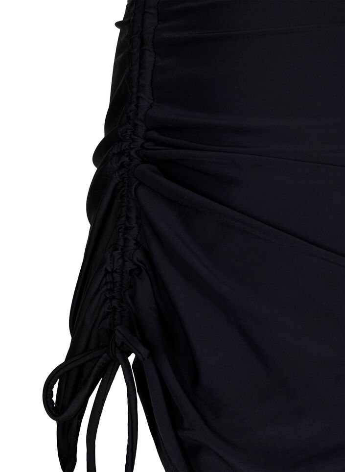 Bikininederdel med fastsyet trusse, Sort, Packshot image number 3