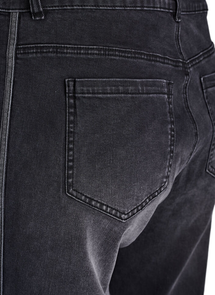 Wide fit jeans med lodrette denimdetaljer, Gr&aring;, Packshot image number 3