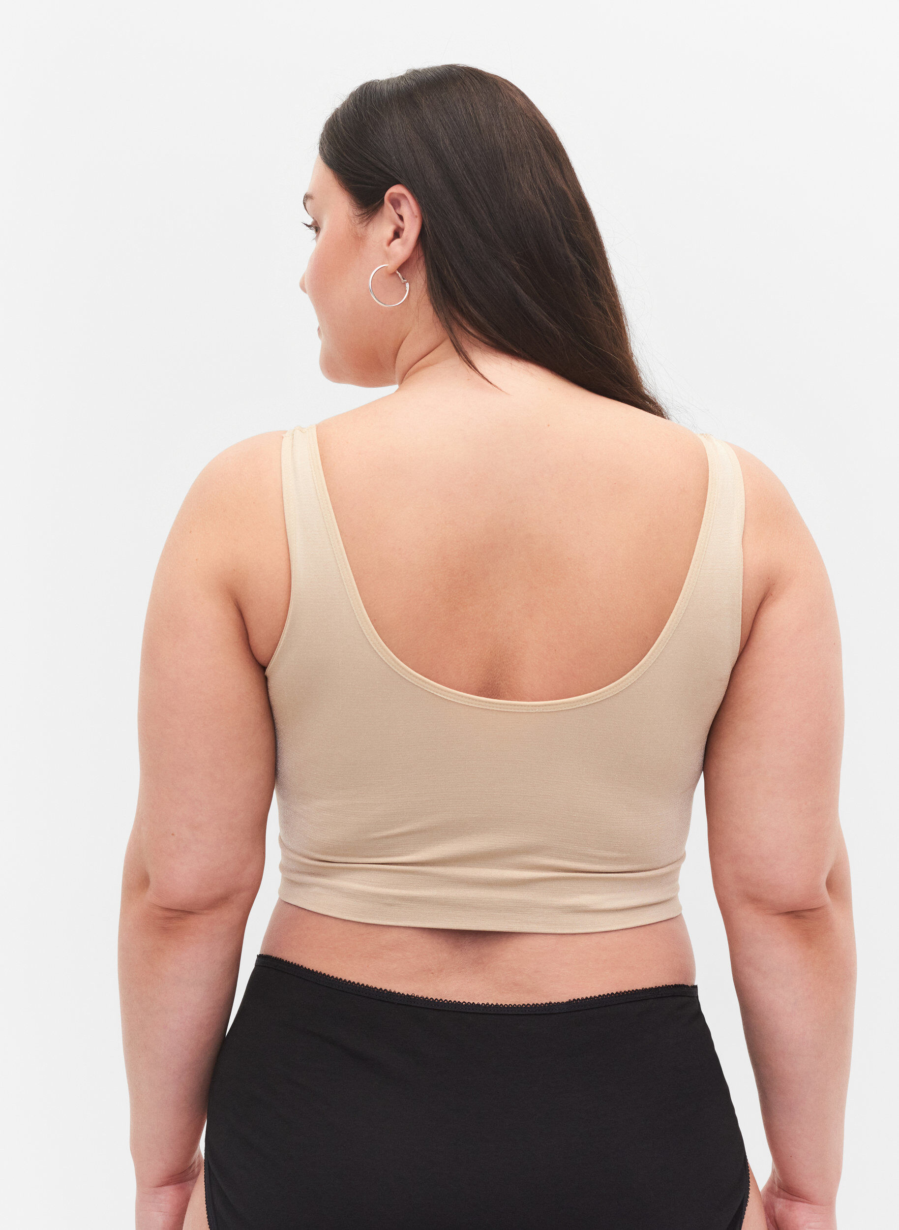 ZizziSeamless bh top, Beige, Model image number 1