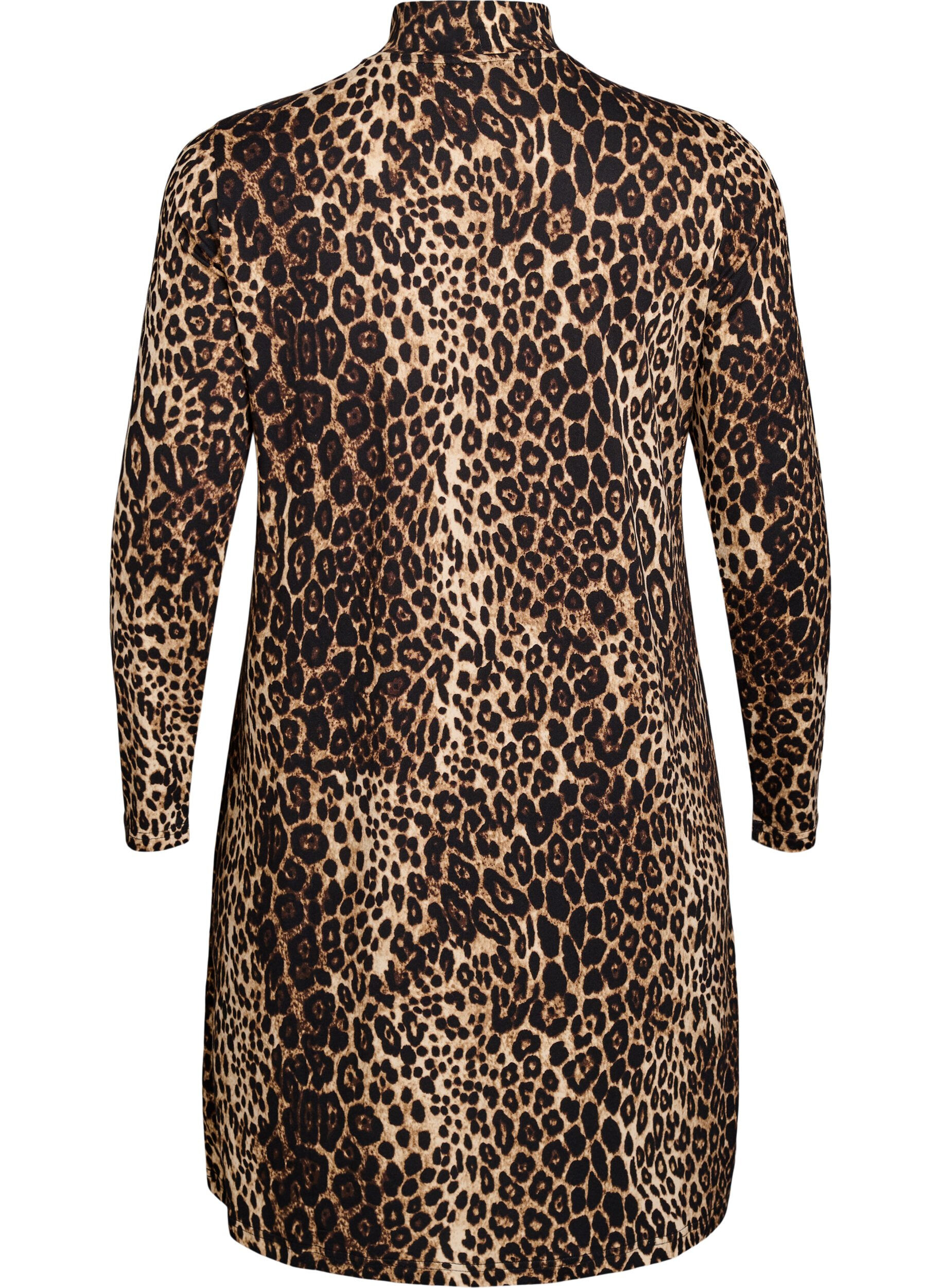 Zizzi FLASH - Lang&aelig;rmet kjole med turtleneck, Sort, Packshot image number 1