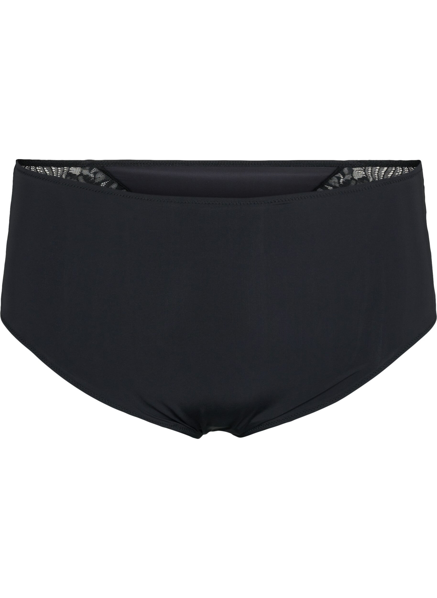 Zizzi St&oslash;t Brysterne - Trusse med blonder, Black, Packshot image number 0