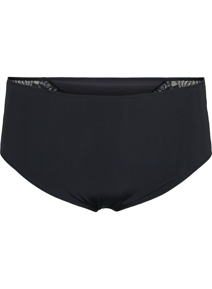 Støt Brysterne - Trusse med blonder, Black, Packshot image number 0