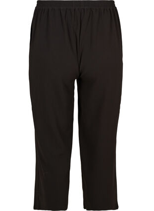 Culotte bukser med elastik, Black, Packshot image number 1
