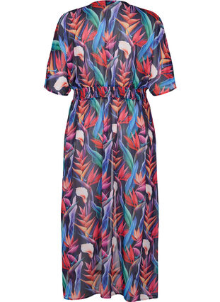 Strand kimono med print, Bright Leaf, Packshot image number 1
