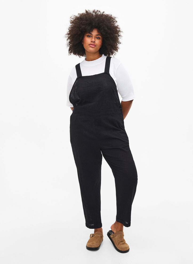 Overalls i h&oslash;rmix, Black, Model image number 0