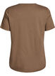 T-shirt med motiv, Brun, Packshot image number 1