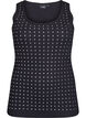 Tanktop med nitter, Black, Packshot image number 0
