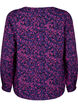 FLASH - Langærmet bluse med print, Pink Blue AOP, Packshot image number 1