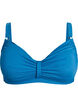 Bikini b&oslash;jle bh med draperinger, Bl&aring;, Packshot image number 0