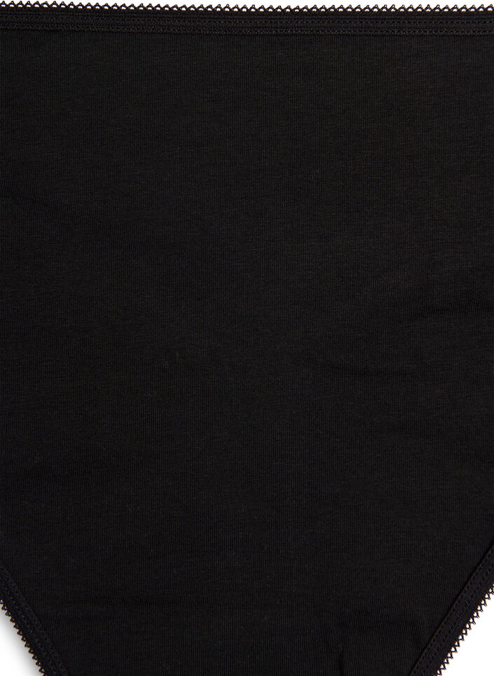 7-pak g-streng i bomuld, Sort, Packshot image number 3