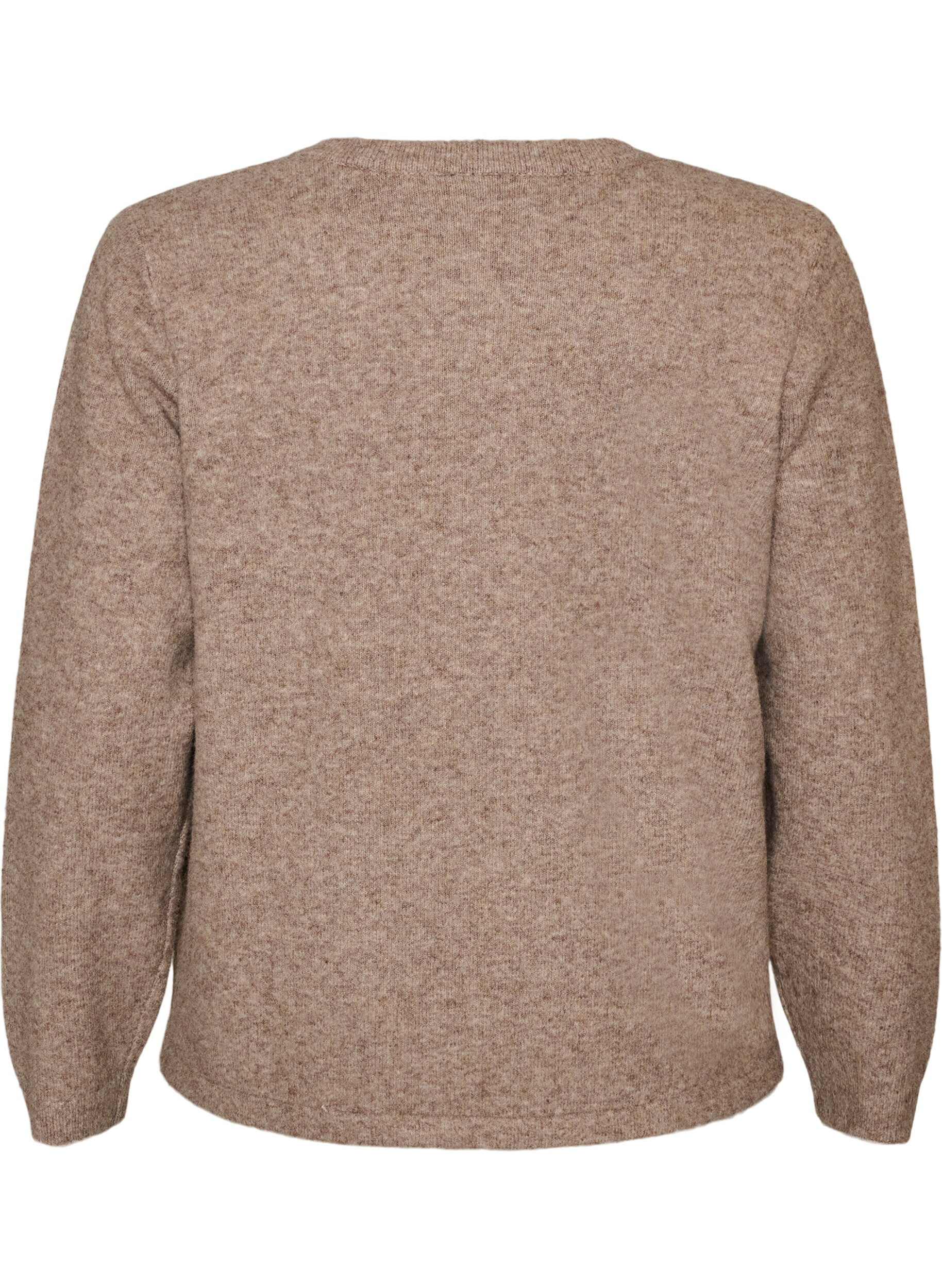 ZizziCardigan med knudelukninger, Beige, Packshot image number 1