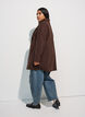 Kort frakke med A-facon, Brun, Model image number 2