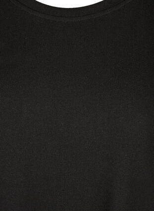 Langærmet bluse med perler, Black, Packshot image number 2