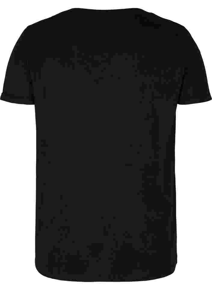 Trænings t-shirt med print, Black Big A, Packshot image number 1
