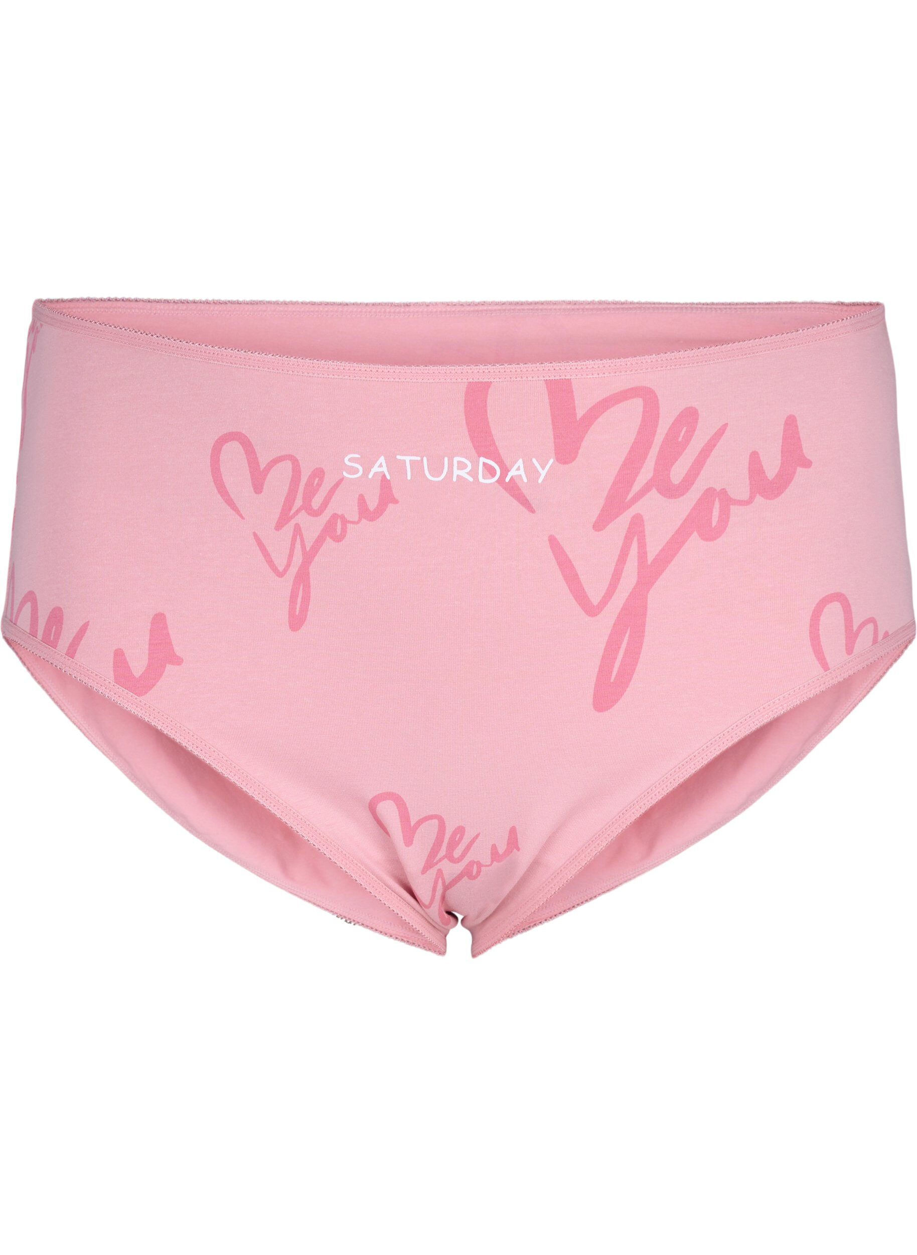 Zizzi 7-pak trusse med regul&aelig;r talje , Lilla, Packshot image number 3