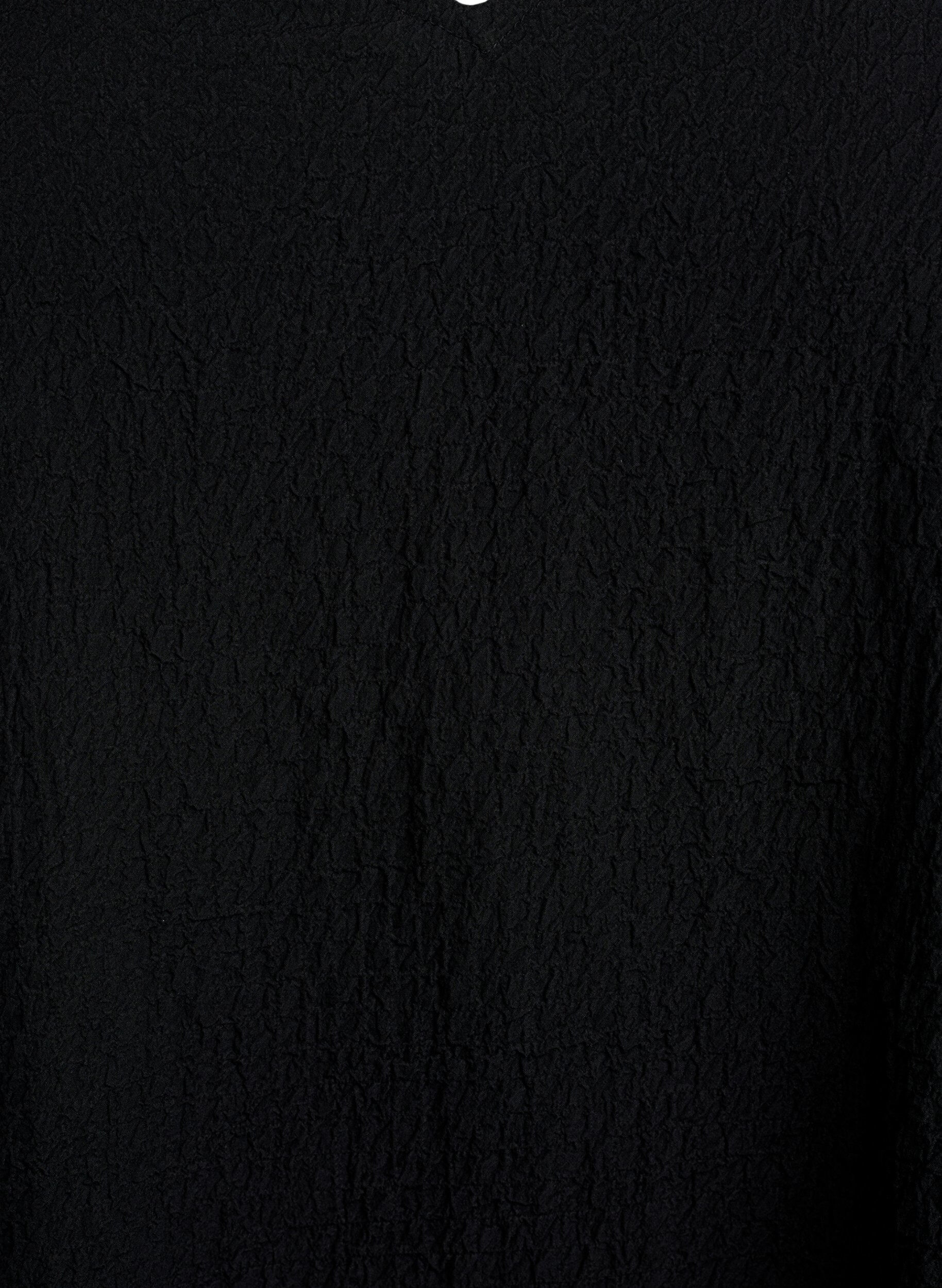 Zizzi FLASH - Kort&aelig;rmet kjole med V-hals, Sort, Packshot image number 2