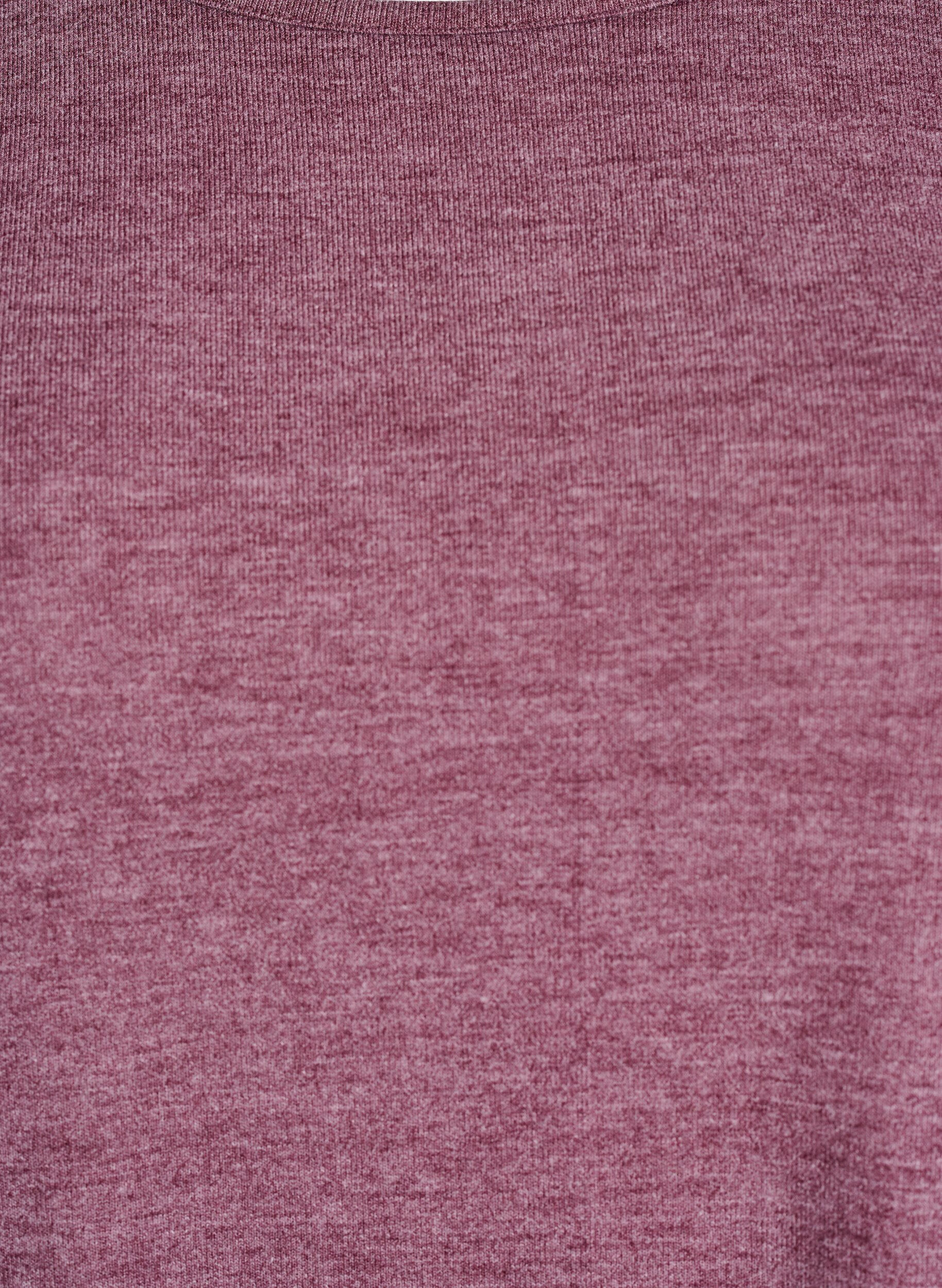 Zizzi Jerseybluse med 3/4 &aelig;rmer, R&oslash;d, Packshot image number 2