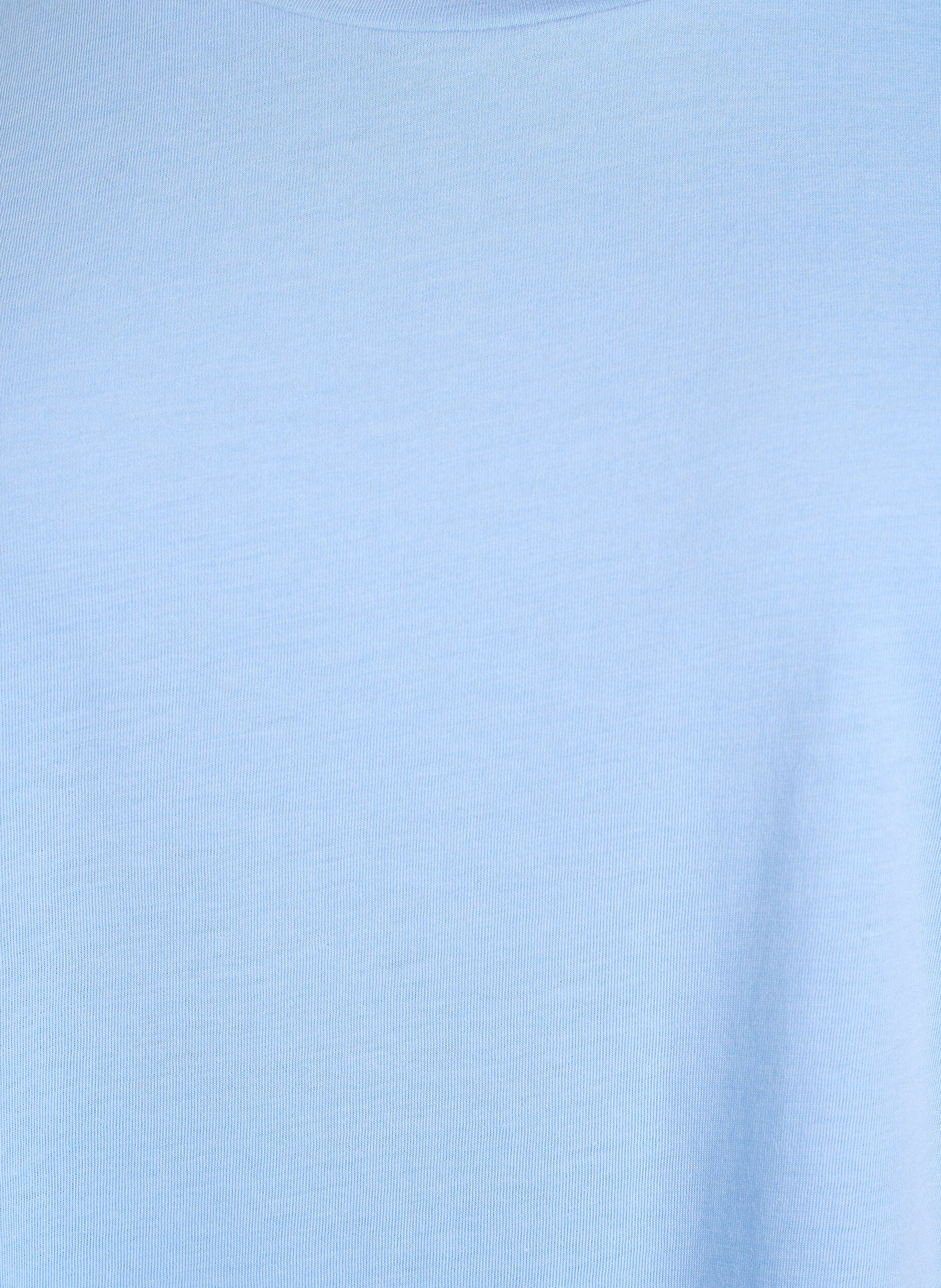 ZizziKort&aelig;rmet t-shirt i bomuldsblanding	, Bl&aring;, Packshot image number 2