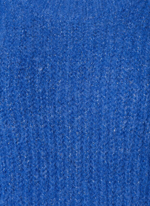 Striktrøje med uld og raglanærmer, Princess Blue, Packshot image number 2