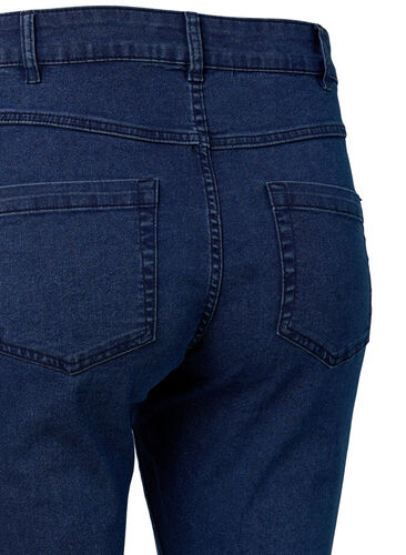 Ekstra slim Sanna jeans med regulær talje, Dark blue, Packshot image number 3
