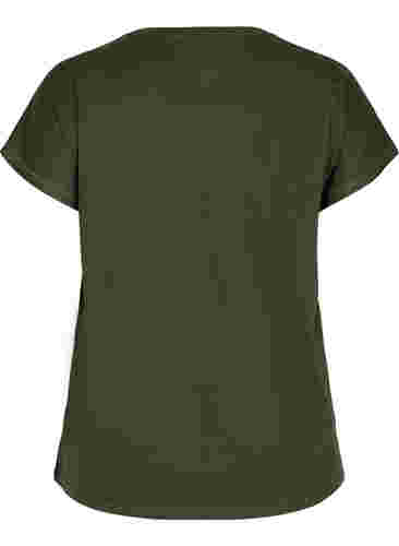 Ensfarvet trænings t-shirt, Forest Night, Packshot image number 1