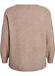 Strikbluse med rhinsten og nitter, Beige, Packshot image number 1