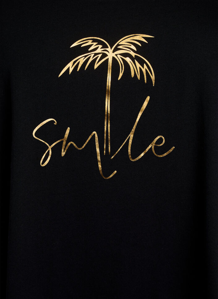 &AElig;rmel&oslash;s kjole med A-facon, Sort, Packshot image number 2