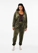 L&oslash;se bukser i velour, Gr&oslash;n, Model image number 0