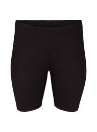 Ensfarvede basis cykelshorts, Sort