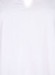 Bluse med lange ærmer og dekorative detaljer, Bright White, Packshot image number 2