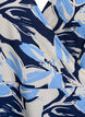 Blomstret wrapkjole med korte ærmer, Blå, Packshot image number 2
