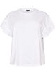 T-shirt i &oslash;kologisk bomuld med fl&aelig;se&aelig;rmer, Hvid, Packshot image number 0