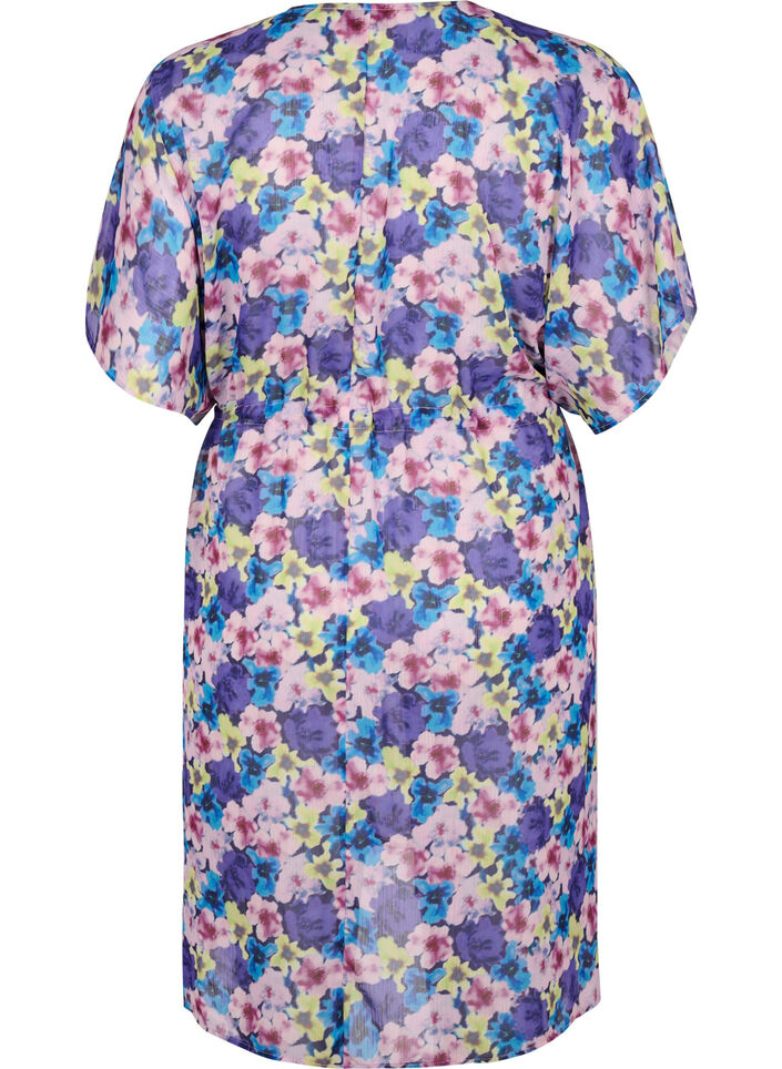 Strand kimono med print, Blå, Packshot image number 1