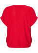 Viskosebluse med knapper og struktur, R&oslash;d, Packshot image number 1