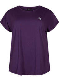 Kortærmet trænings t-shirt, Purple Pennant