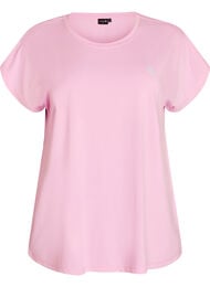 Ensfarvet tr&aelig;nings t-shirt, Lyser&oslash;d