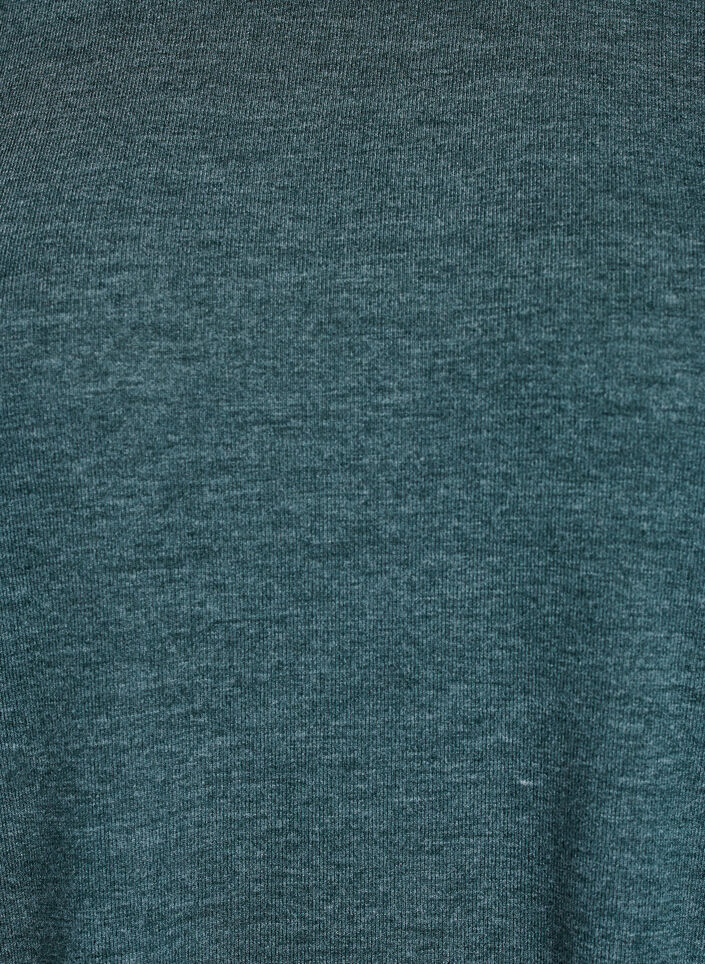 Jerseybluse med 3/4 &aelig;rmer, Gr&oslash;n, Packshot image number 2