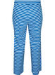 Stribede natbukser med h&oslash;j talje og brede ben, Bl&aring;, Packshot image number 1
