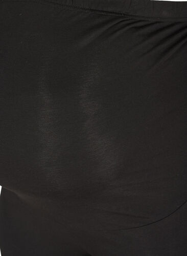 Graviditets leggings i bomuld, Black, Packshot image number 2