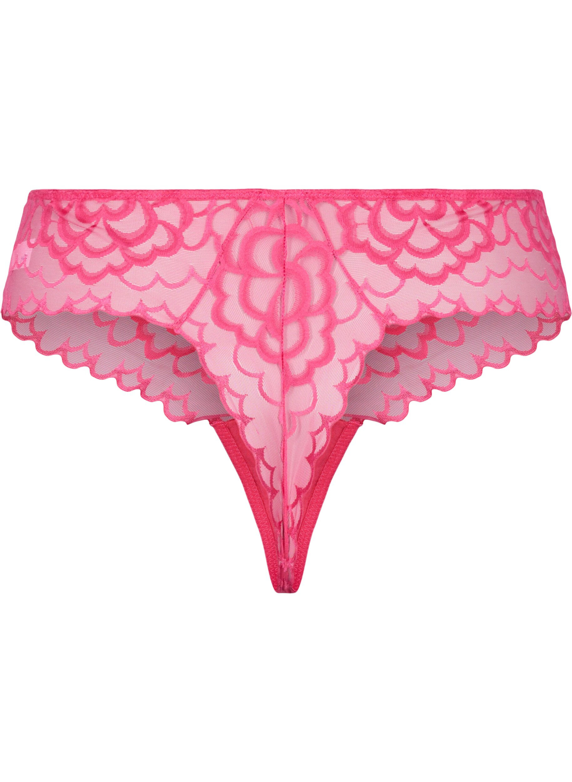 Zizzi G-streng med blonder og regul&aelig;r talje, Jazzy, Packshot image number 1