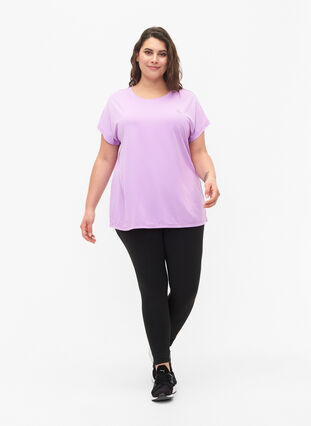 Kortærmet trænings t-shirt , African Violet, Model image number 2