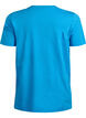 Basis t-shirt i bomuld med rund hals , Bl&aring;, Packshot image number 1