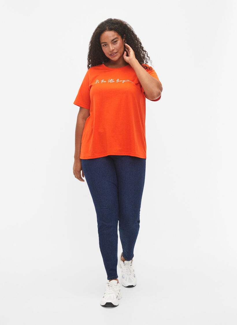 FLASH - T-shirt med motiv, Orange.com, Model image number 2