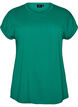 Kort&aelig;rmet T-shirt i bomuldsblanding, Gr&oslash;n, Packshot image number 0