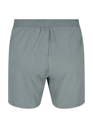 Bomulds shorts med lommer, Balsam Green Solid, Packshot image number 1
