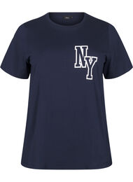 T-shirt i &oslash;kologisk bomuld med motiv, Night Sky Printet