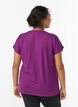 Ensfarvet tr&aelig;nings t-shirt, Lilla, Model image number 2